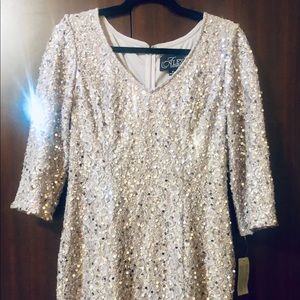 alex evenings embellished dress
